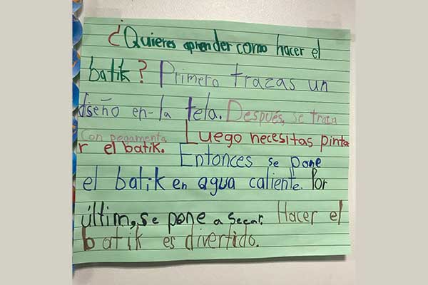 kids writing